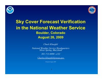 Sky Cover Forecast Verification in the National Weather Service
