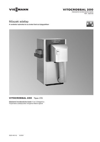 Műszaki adatlap, 404 - Viessmann