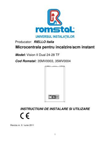 Manual tehnic - Romstal