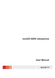 mm225 ISDN videophone User Manual