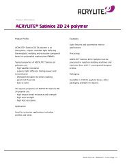 Acrylite Satinice ZD 24_neu - ACRYLITEÂ® acrylic polymers