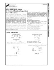 LM340/LM78XX Series 3-Terminal Positive Regulators