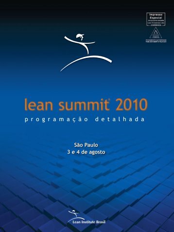p r o g r a m a Ã§ Ã£ o d e t a l h a d a - Lean Summit 2010
