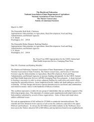 Joint Letter to Senate Requesting Increase APHIS Funding