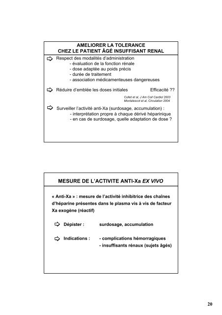 maniement des anticoagulants chez le sujet age - longue vie et ...