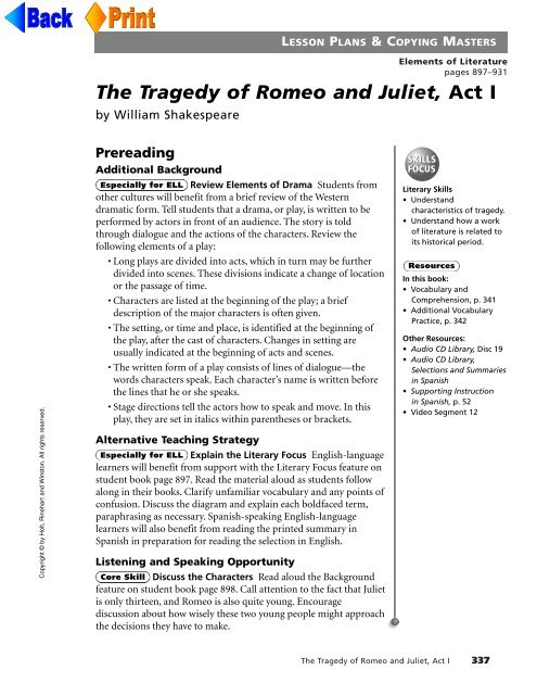 Реферат: Romeo And Juliet Analysis Of Act I