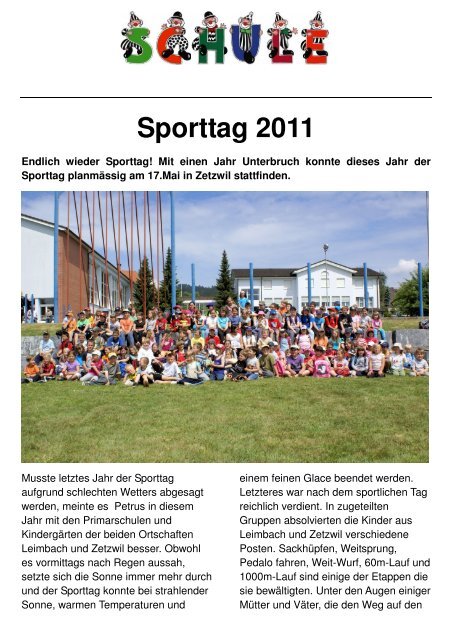 Sporttag 2011 - Leimbach