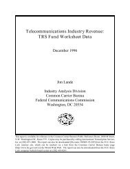Telecommunications Industry Revenue: TRS Fund Worksheet ... - FCC