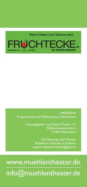 Programm Januar-April 2014 - Tassilo-Theater und Mühlentheater