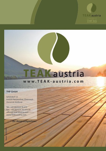 Ihr Ansprechpartner: - Teak Austria