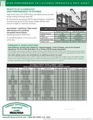 BENEFITS OF FLUORESCENT HIGH ... - Efficiency Vermont