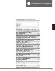 High Intensity Discharge Lamps - GE Lighting