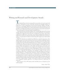 Writing and Research and Development Awards - The Johns ...