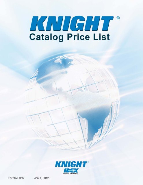 Catalog Price List - Becker Equipment,Inc.