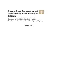 Independence, Transparency and Accountability in the Judiciary of ...