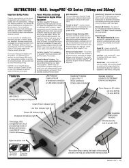 INSTRUCTIONS - MAXÂ® ImagePROâ¢-EX Series ... - Panamax!