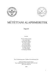 MÅ±tÃ©ttani alapismeretek - Neptun