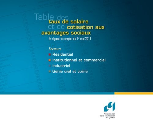 Taux de salaire en vigueur au 1er mai 2011 - Sqc.ca