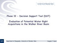 Phase II -Decision Support Tool (DST) Evaluation of Potential Water ...