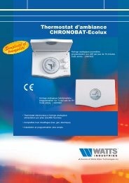 Thermostat d'ambiance CHRONOBAT-Ecolux - Ebaneo