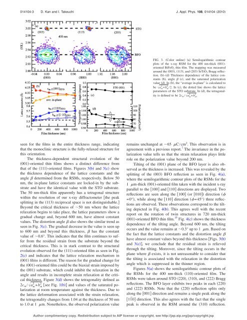 Effect of substrate orientation on lattice relaxation of epitaxial ...