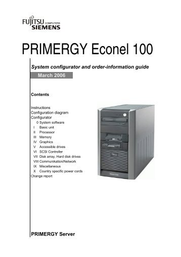 PRIMERGY Econel 100