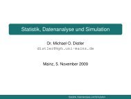 Statistik, Datenanalyse und Simulation