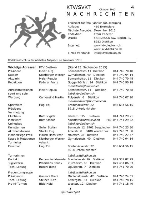 weiter zum PDF - KTV Dietikon und des SVKT Dietikon