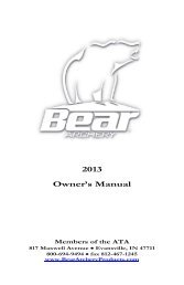 2013 Owner's Manual - Bear Archery