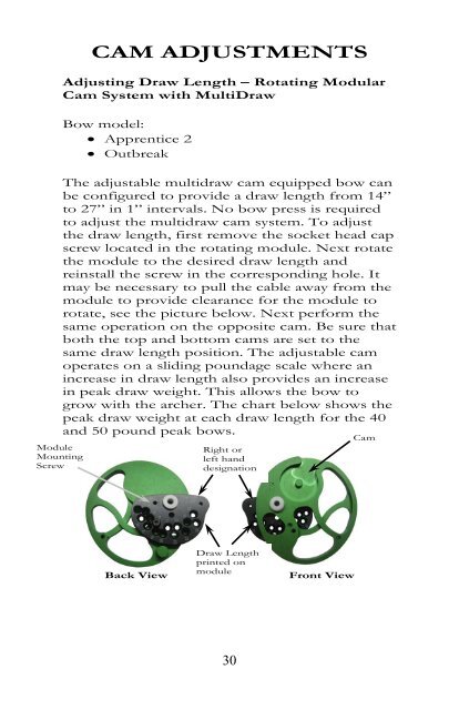 2013 Owner's Manual - Bear Archery