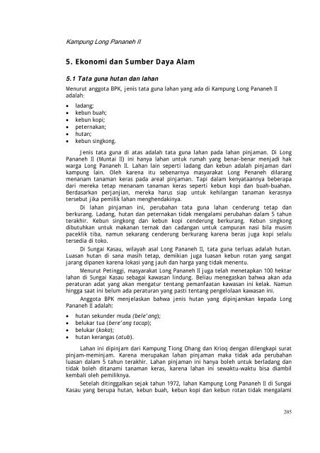 Profil kampung-kampung di Kabupaten Kutai Barat - Forest Climate ...