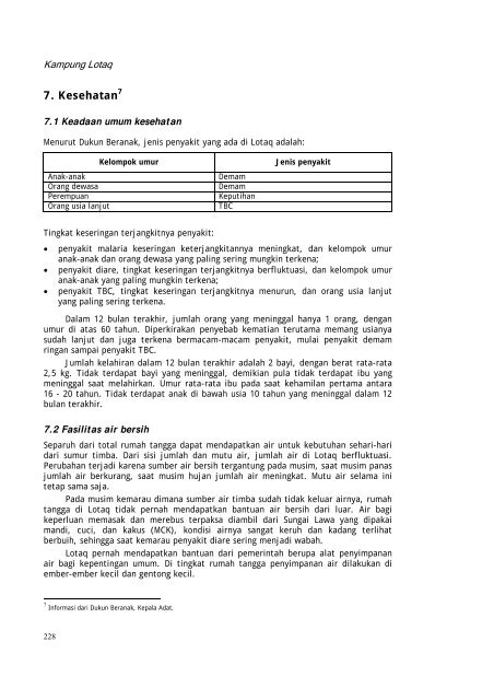 Profil kampung-kampung di Kabupaten Kutai Barat - Forest Climate ...