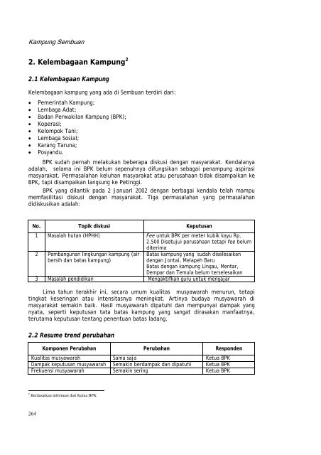 Profil kampung-kampung di Kabupaten Kutai Barat - Forest Climate ...