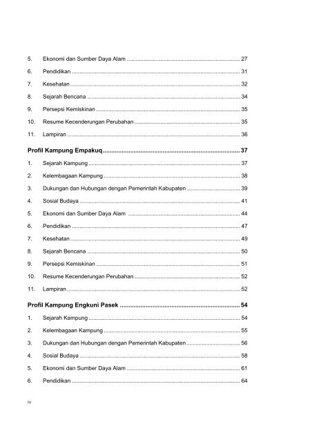 Profil kampung-kampung di Kabupaten Kutai Barat - Forest Climate ...