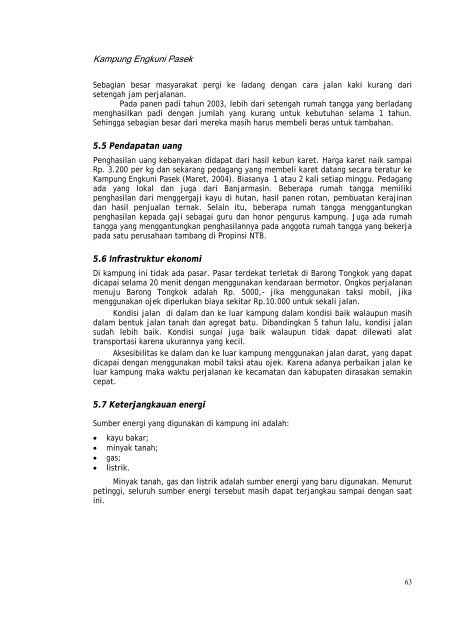 Profil kampung-kampung di Kabupaten Kutai Barat - Forest Climate ...