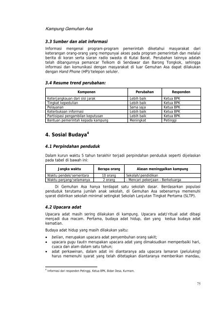 Profil kampung-kampung di Kabupaten Kutai Barat - Forest Climate ...