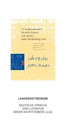 Die Ausschreibung 2006 - Landeswettbewerb Deutsche Sprache ...