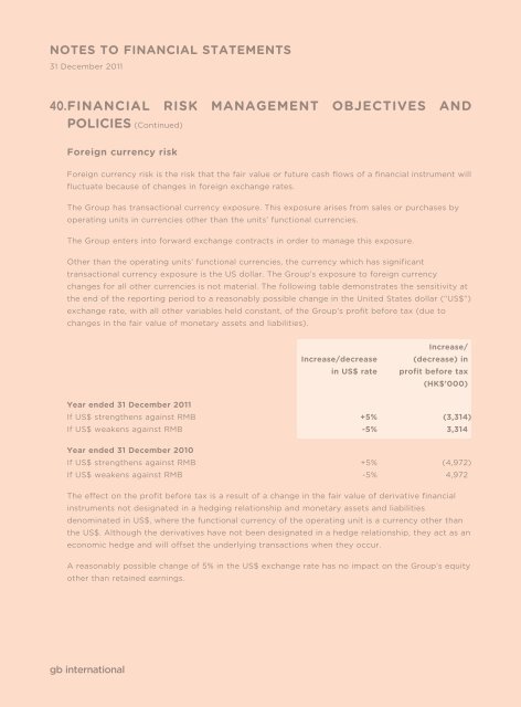 Annual Report 2011 - Goodbaby International Holdings Limited