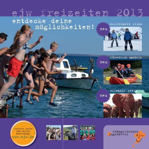 Ejw Freizeitprospekt 2013 Evangelisches Jugendwerk Hessen