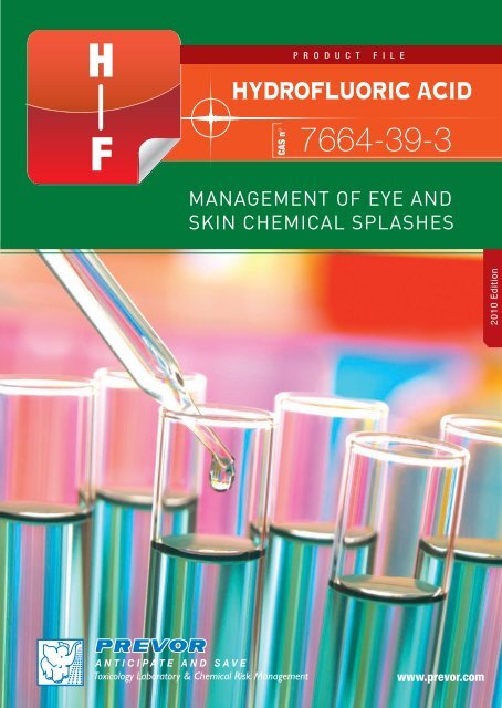 Hydrofluoric Acid Hydrofluoric Acid Management of eye and skin ...