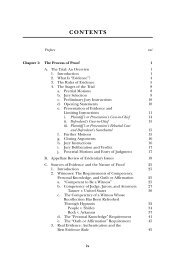 Table of Contents -- Evidence: A Structured Approach