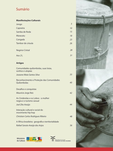 Versão em PDF – 19 MB - Fundação Cultural Palmares