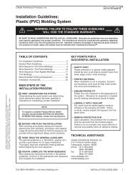 Installation Guidelines - Citadel Architectural Products