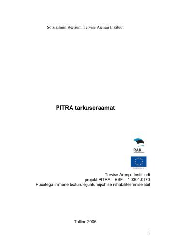 PITRA tarkuseraamat - Sotsiaalministeerium