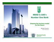 NBAD is UAE's Number One Bank Shaping the business model ...