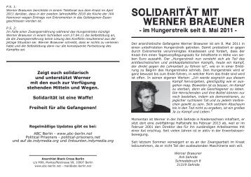 solidarität mit werner braeuner - Anarchist Black Cross Berlin