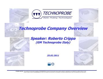 Technoprobe Company Overview