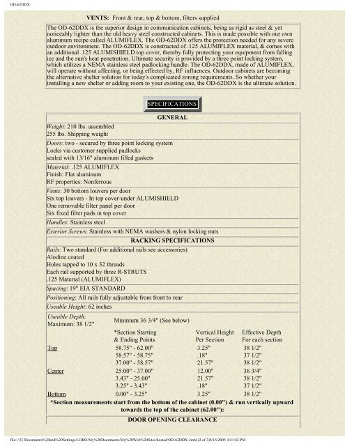 OD-62DDX - DDB Unlimited, Inc.