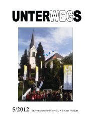 5/2012 Information der Pfarre St. Nikolaus Wolfurt - Pfarre Wolfurt