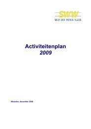 Activiteitenplan 2009 - GroenWest